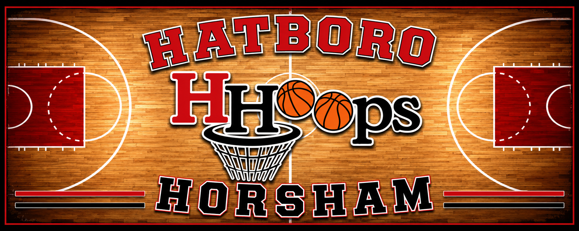 Hatboro Horsham HHoops merchandise store banner